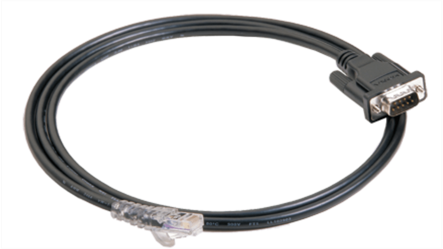 MOXA Male RJ45 to Female 9 Pin D-sub Serial Cable, 1.5m