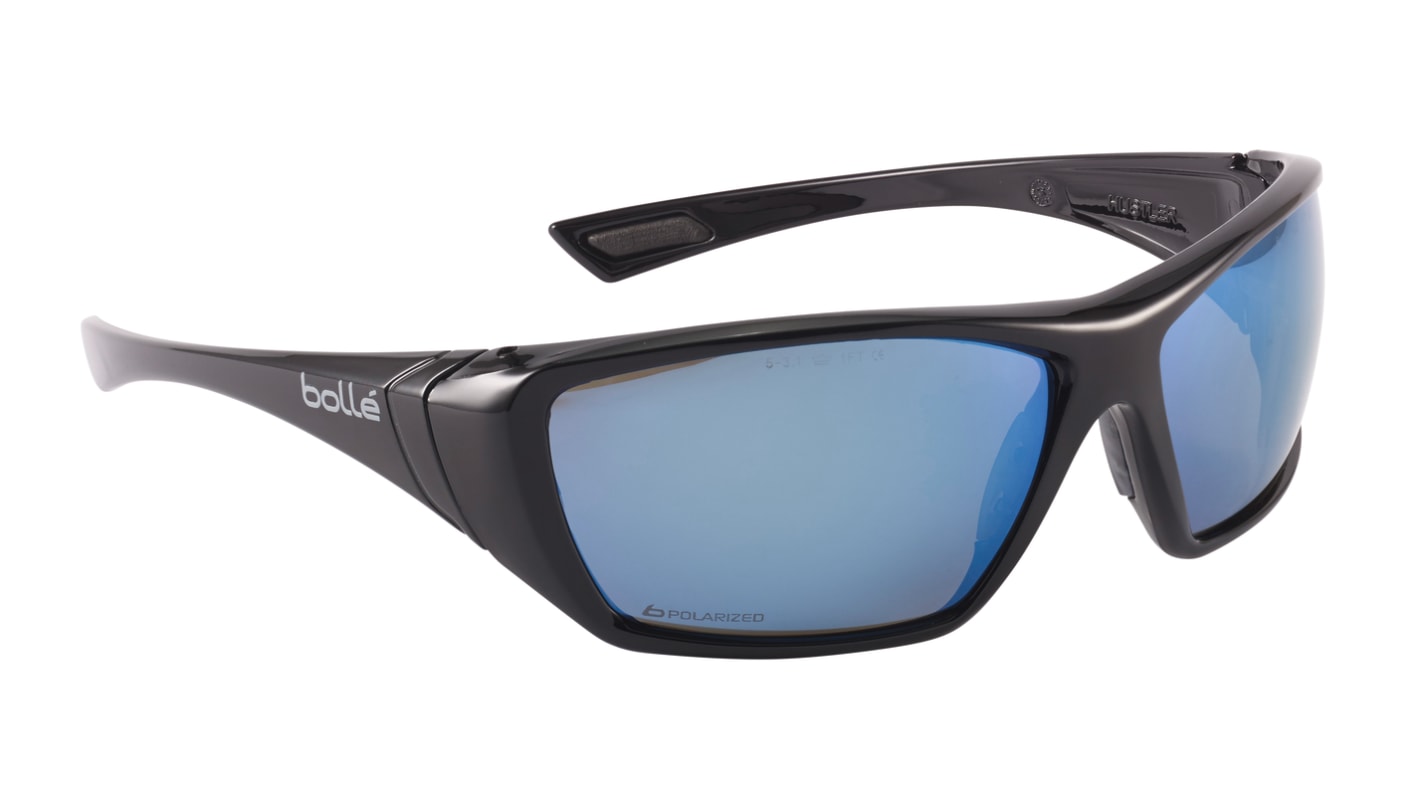 Bolle HUSTLER Anti-Mist Safety Glasses, Smoke PC Lens