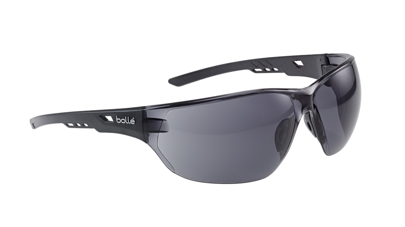 Bolle NESS Anti-Mist Safety Glasses, Smoke PC Lens