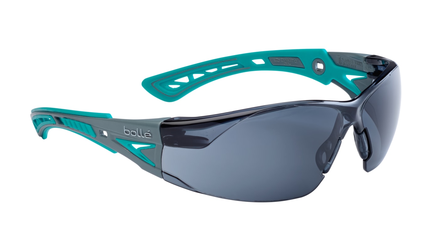 RUSHPSPSFG Bolle RUSH+ AntiMist Safety Glasses, Smoke PC Lens RS