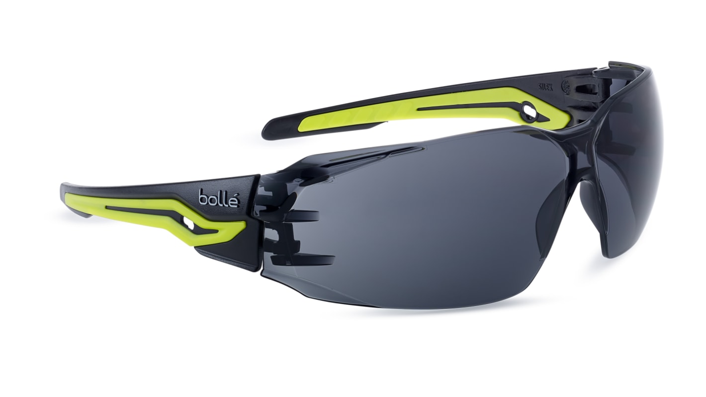 Lunettes de protection Bolle SILEX+ Fumée Polycarbonate antibuée, Résistant aux rayures