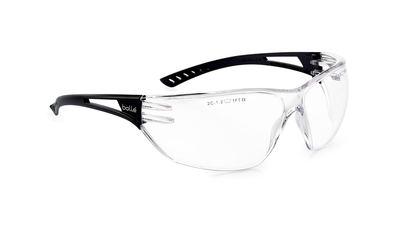 Bolle SLAM Anti-Mist UV Safety Glasses, Clear PC Lens