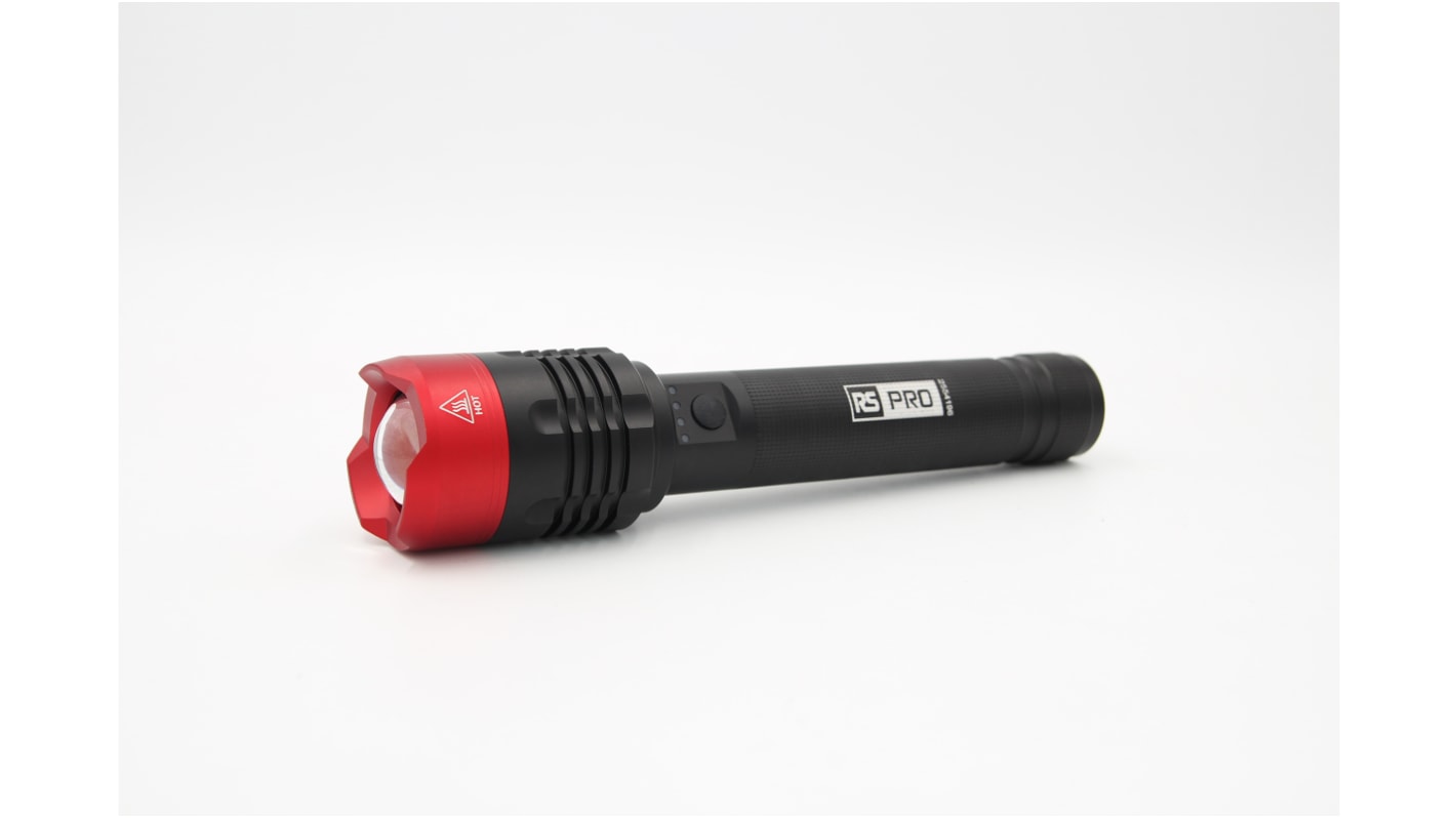 Lampe torche RS PRO LED Rechargeable, 10 000 lm, IP65