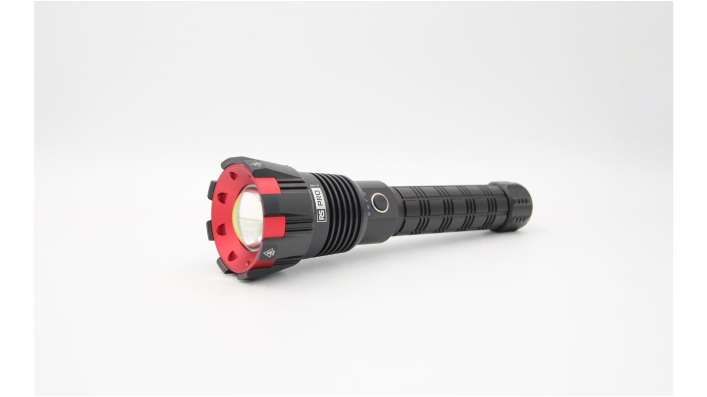 RS PRO Akku Taschenlampe LED im Alu-Gehäuse 58 W, 15000 lm, 274,5 mm