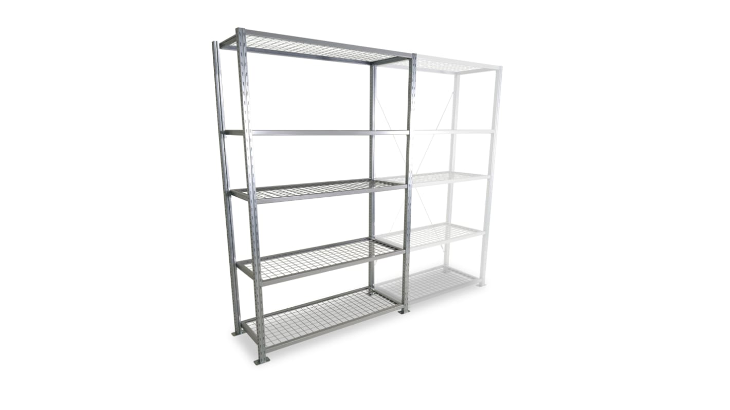 Manorga Steel Galvanised Storage Racking, 2000mm, 1000mm x 800mm x 400mm