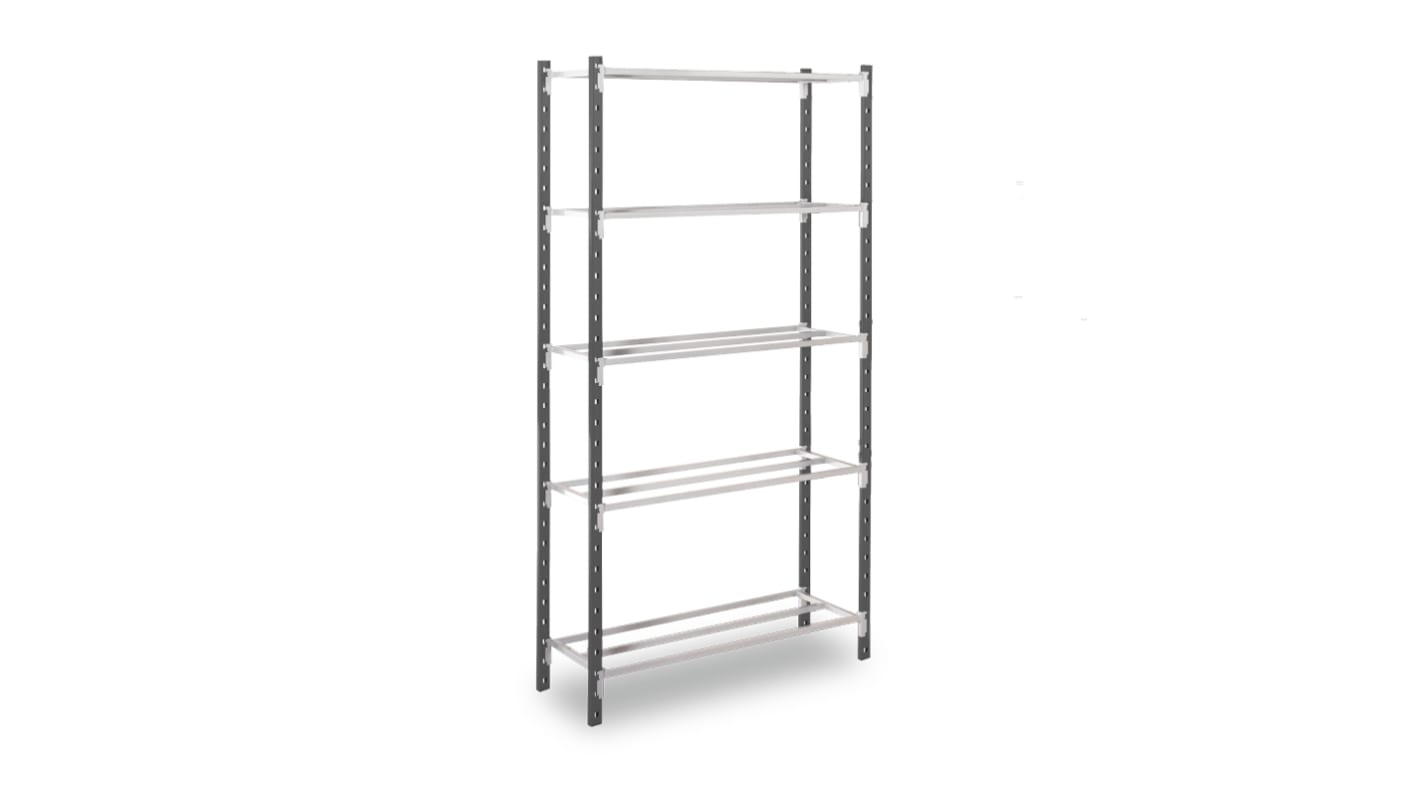 Rack di stoccaggio Acciaio Grigio scuro, grigio chiaro Manorga, 2000mm, 1000mm x 1200mm x 400mm