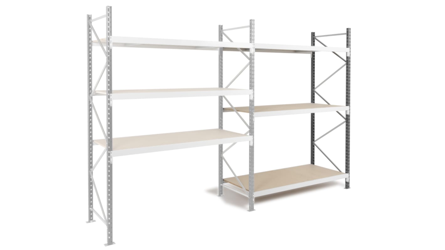 Manorga Steel Dark Grey, Light Grey Storage Racking, 2000mm, 1500mm x 100mm x 600mm