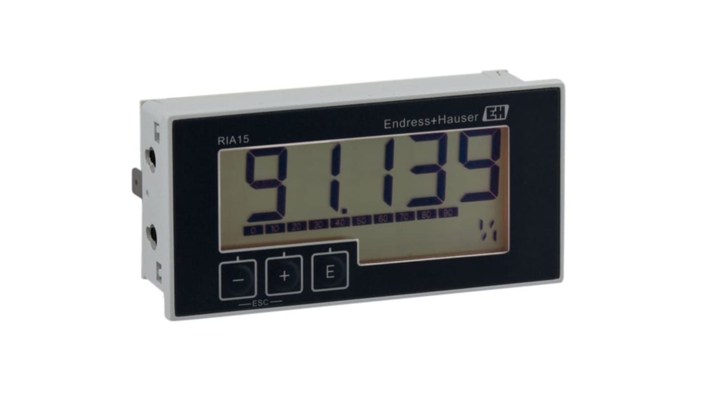 Endress+Hauser LCD Digital Panel Multi-Function Meter for Analog, 4 → 20 mA, 45mm x 92mm