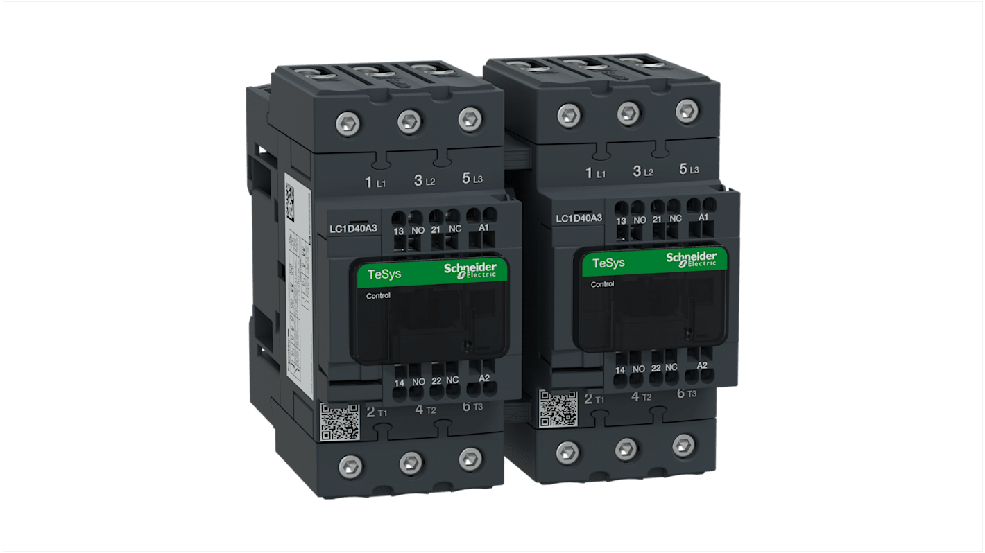 Teleinvertore Reversibile Schneider Electric, serie LC2D, 3 poli, 1 NA + 1 NC, 40 A