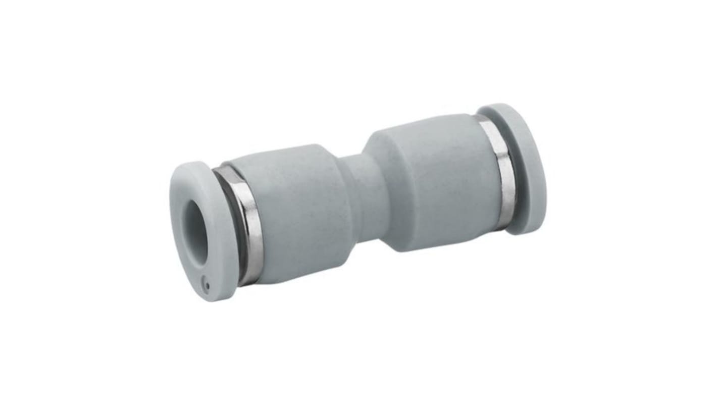 EMERSON – AVENTICS QR1-S-RSK Series Straight Fitting, Push In 6 mm to Push In 6 mm, Tube-to-Tube Connection Style