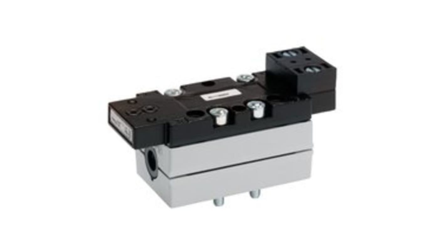 Pneumatické elektromagnetické ventily, řada: 581 G 1/4 5/2 Monostable Solenoid Připojení desky