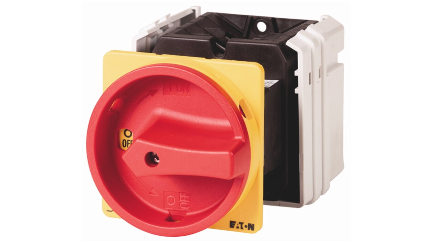 Eaton 6P Pole Panel Mount Isolator Switch - 63A Maximum Current, 22kW Power Rating, IP65