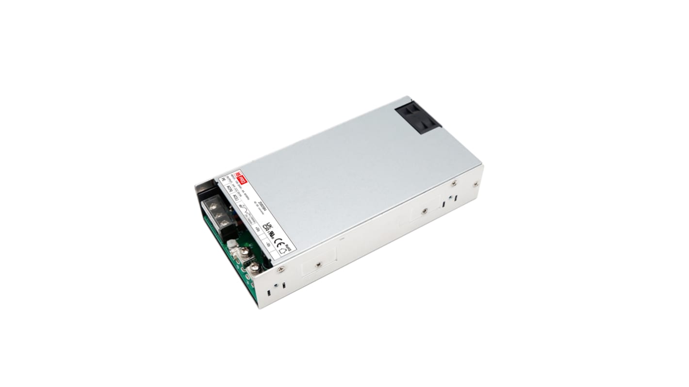 RS PRO Embedded Switch Mode Power Supply (SMPS), 24V dc, 20.9A, 500W, 1 Output, 110 → 370V dc Input Voltage