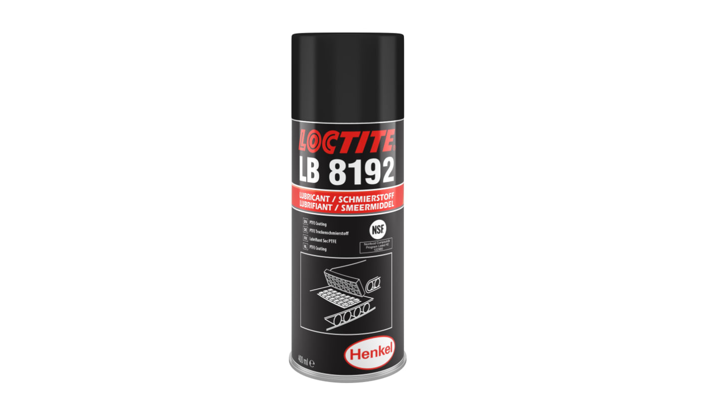 Loctite LB 8192 Schmierstoff PTFE lebensmitteltauglich, Spray 400 ml