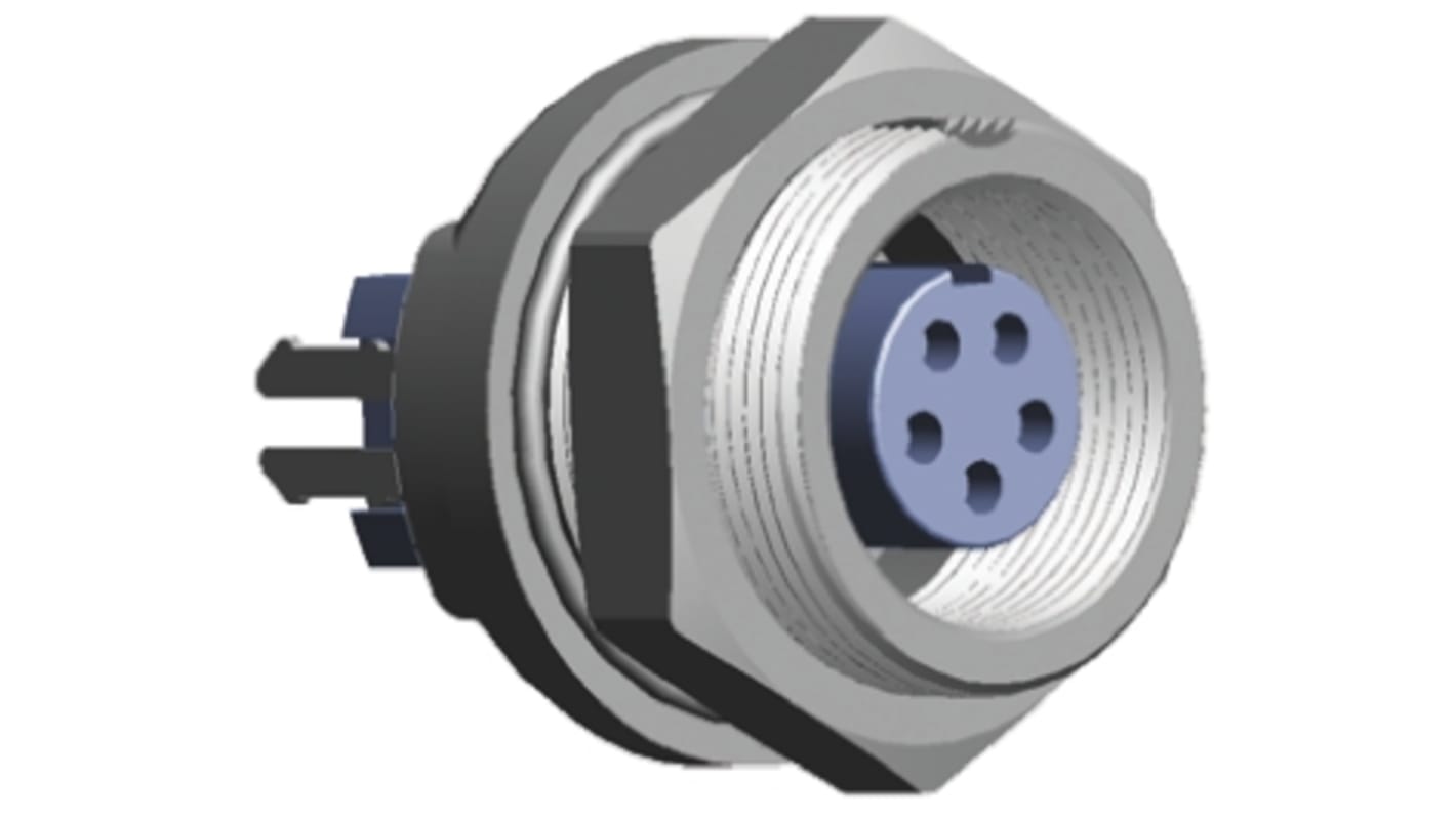 TE Connectivity Circular Connector, 5 Contacts, Panel Mount, Subminiature Connector, Socket, Female, IP65, TRIAD 01