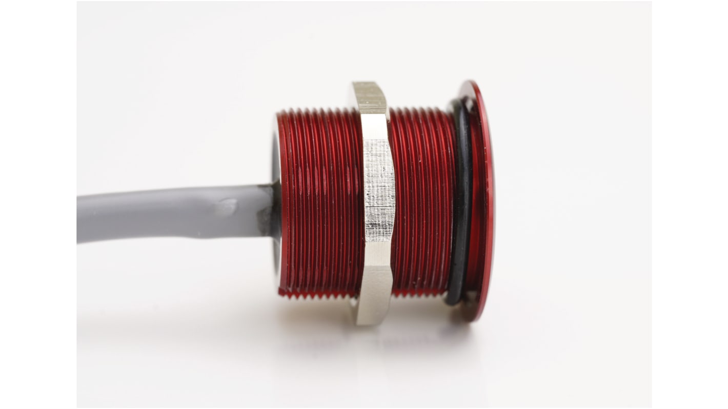 Interruptor piezo, 200 mA SPST, Terminales de Cable IP69, Color Rojo, -20 → +75°C