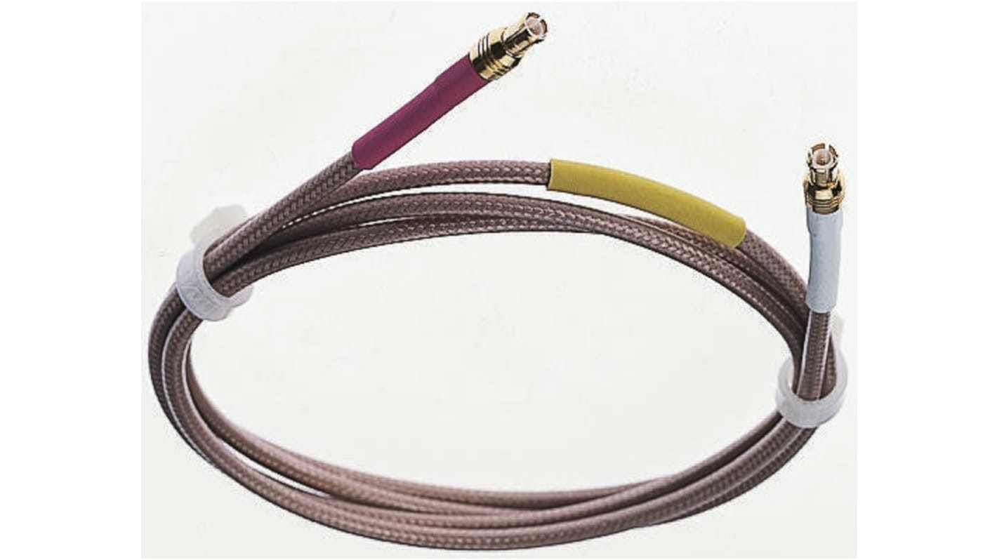 Telegärtner Male MCX to Male MCX Coaxial Cable, 1m, RG316 Coaxial, Terminated