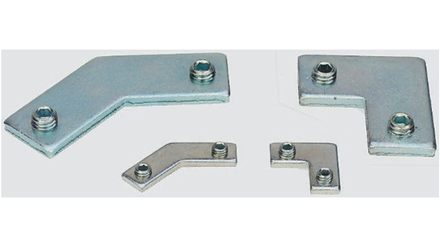 Connettore a 90° FlexLink in Acciaio, per profili da 22 mm, 44 mm, scalanatura da 5.5mm, M6