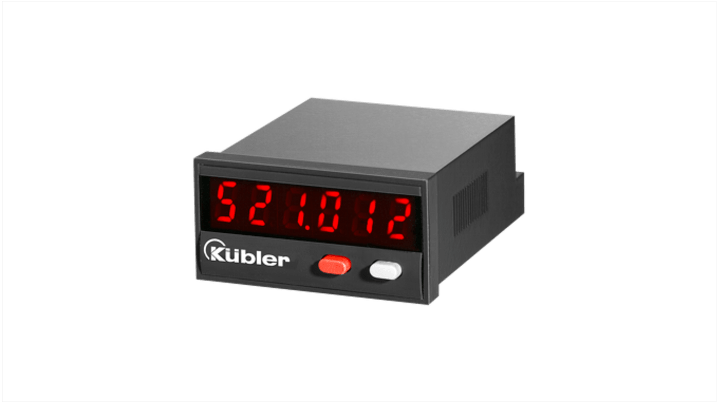 Kübler CODIX 521 Bidirektional Zähler LED-Display 6-stellig, Impulse, max. 60kHz, 10 → 30 V dc, 0,0001 →