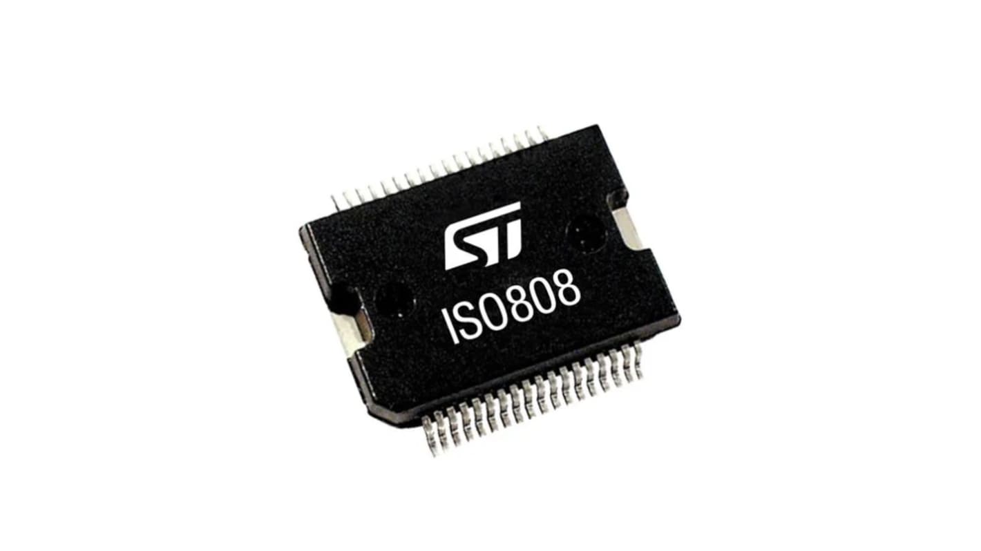 STMicroelectronics ISO808TR-1 8 csatornás Teljesítménykapcsoló IC, Magas oldal, 36-pin, PowerSO-36