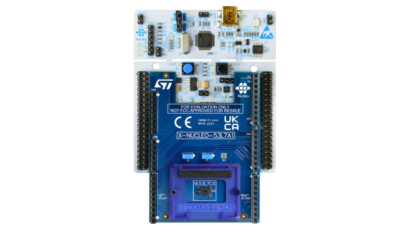 STMicroelectronics Time-of-Flight 8x8 Multizone Ranging Sensor Development Board, ST X-NUCLEO-53L7A1 AC/DC-Konverter