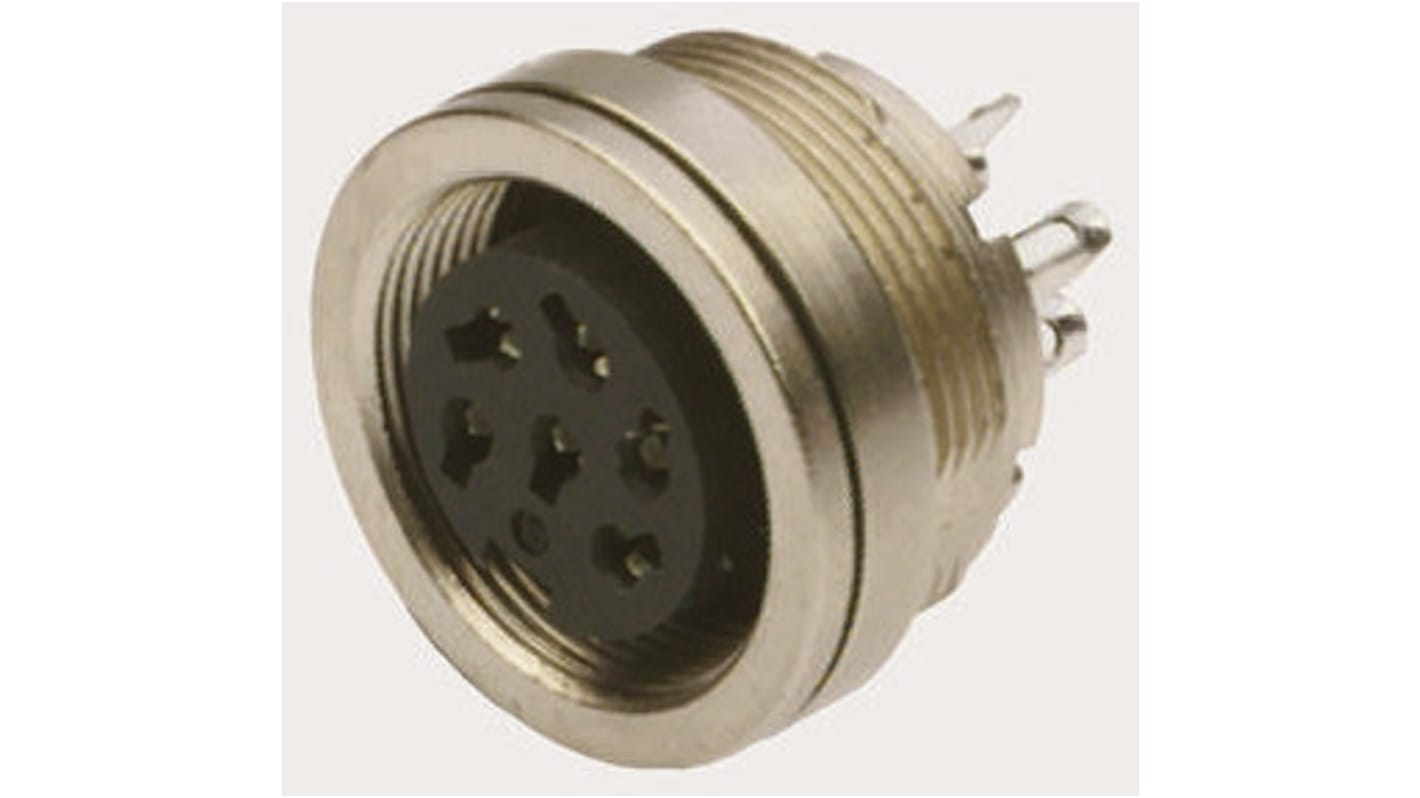 binder Circular Connector, 2 Contacts, Panel Mount, M16 Connector, Socket, Female, IP67, 723 Series