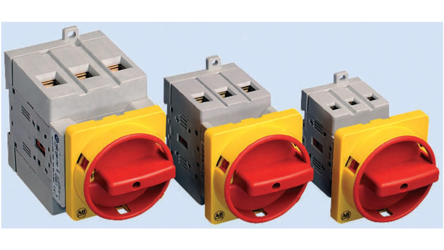 194EE10017536N Allen Bradley 3P Pole Panel Mount Isolator Switch 100A Maximum Current