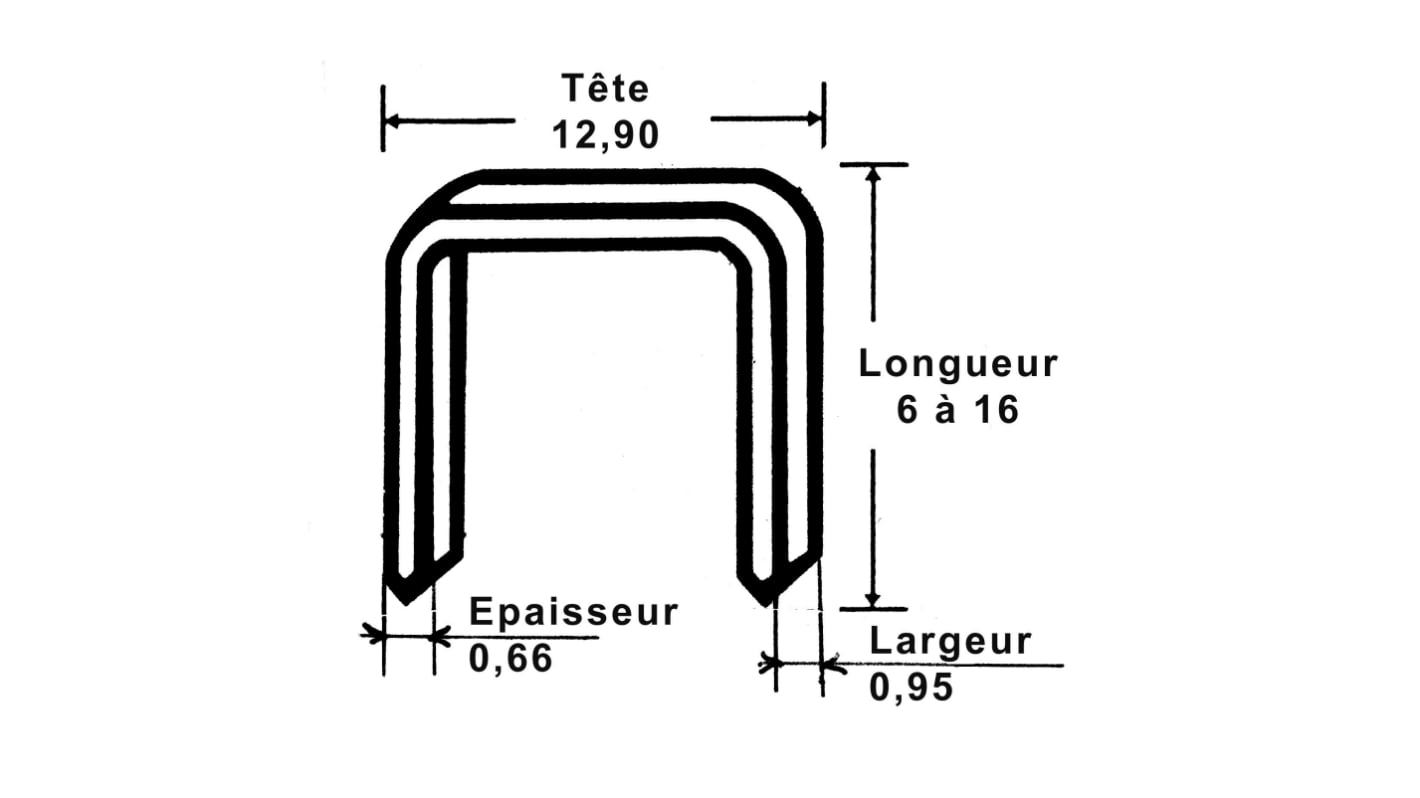 Agrafes SAM 6mm