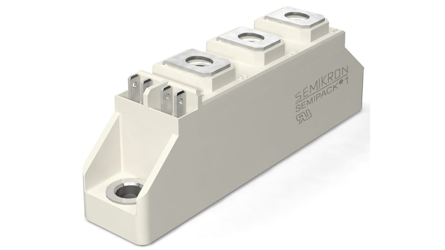 SCR modulo diodo/tiristore  SCR Semikron, SEMIPACK1, 5 Pin, 40A, 1600V, Montaggio a pannello