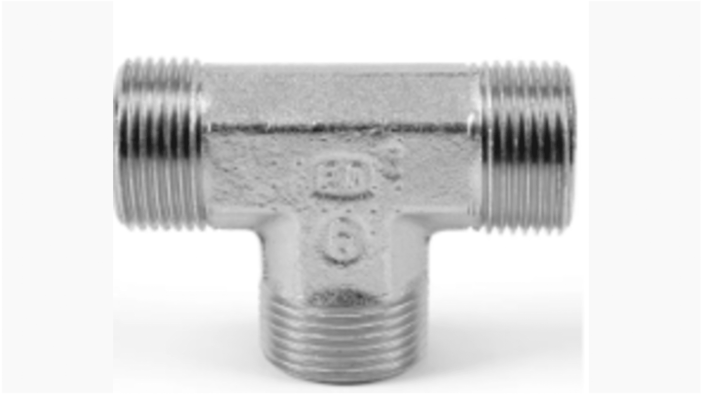 Racor hidráulico, Parker, T16SCFX, Connector A 16 mm, Connector B 16 mm