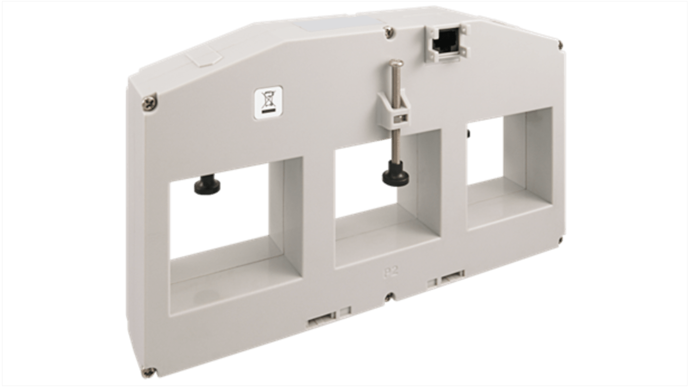 RS PRO, Stromwandler DIN-Schienen, Sammelschiene, Fuß, DIN-Schiene, 3 x 12500A 1250A, Leitermaß 50 x 54mm, 215mm x 54mm