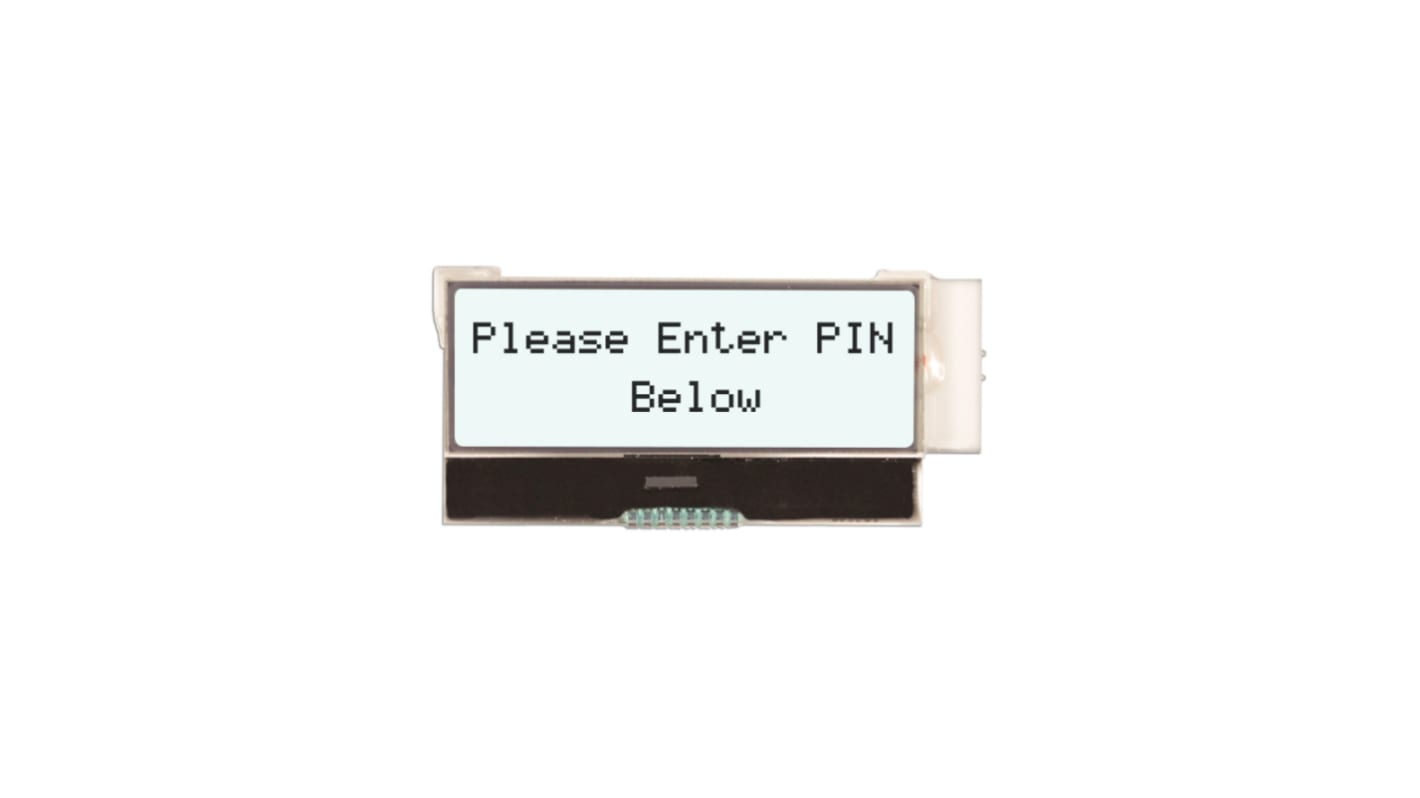 NEWHAVEN DISPLAY INTERNATIONAL NHD-C0216CiZ-FSW-FBW-3V3 NHD LCD LCD Display, White on White, 2 Rows by 16 Characters,