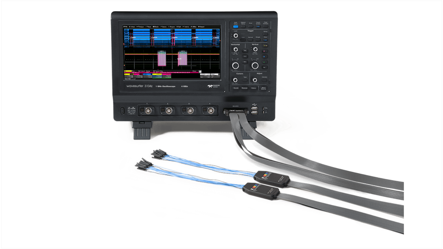 Osciloscopio de banco Teledyne LeCroy WaveSurfer 3054z completamente cargado, calibrado UKAS, canales:4 A, 16 D,