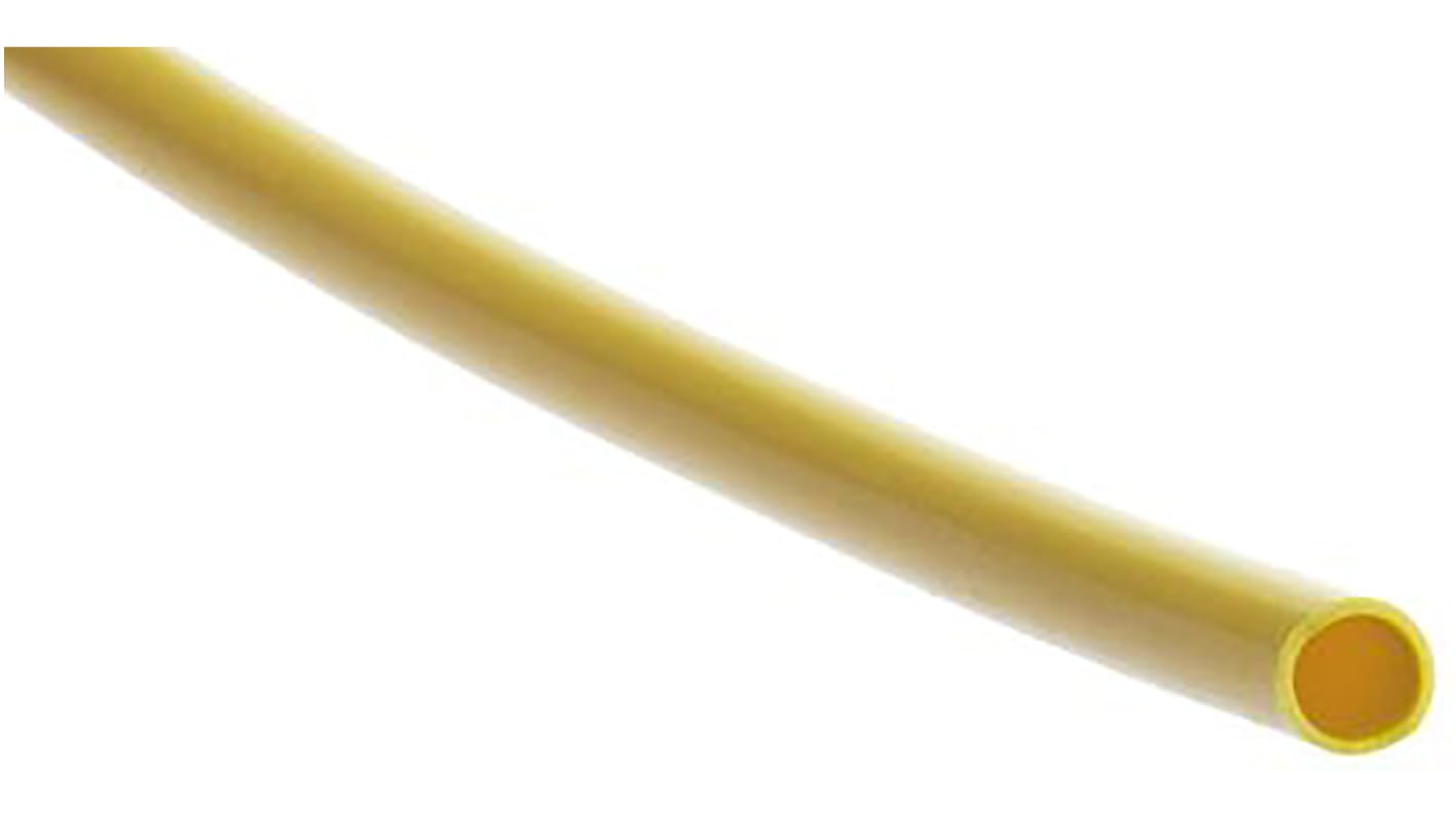 Gaine 0.5mm HellermannTyton, Jaune en Caoutchouc silicone, 25mm