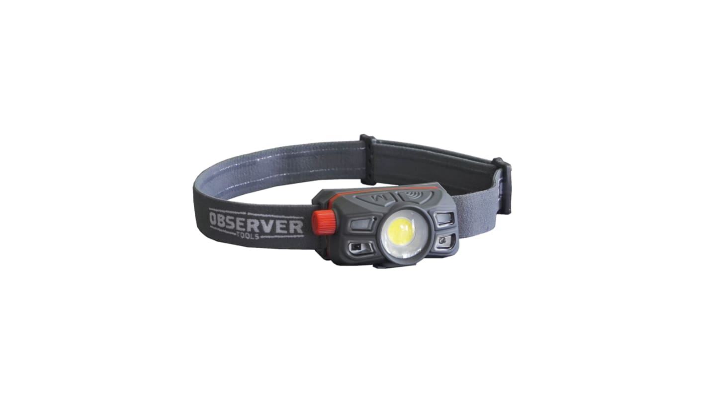 OBSHL350 Observer Tools LED Head Torch For Hard Hats 450 lm, 150 m Range RS