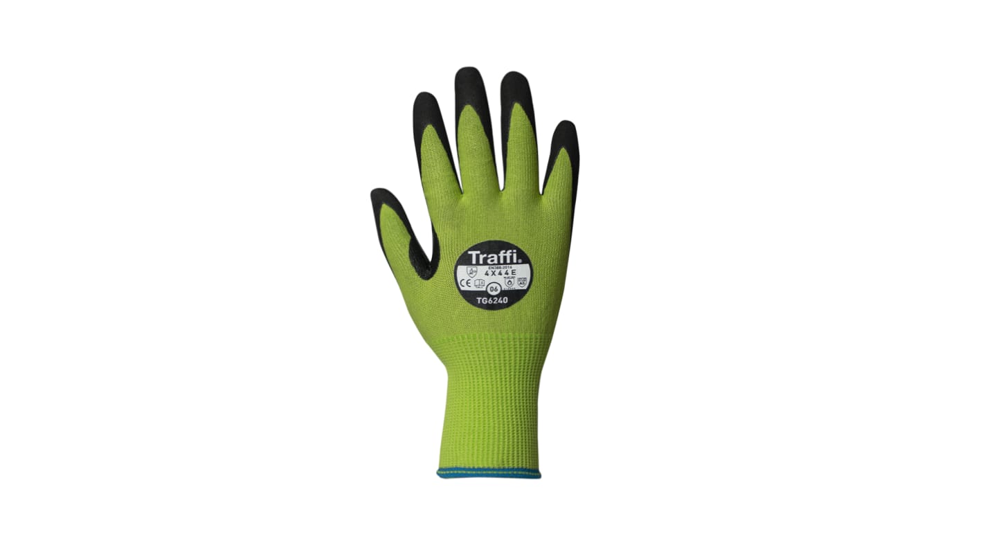 Traffi Schneidfeste Handschuhe, Größe 10, XL, Schnittbeständig, Trockene Arbeitsumgebung Gute Beweglichkeit,