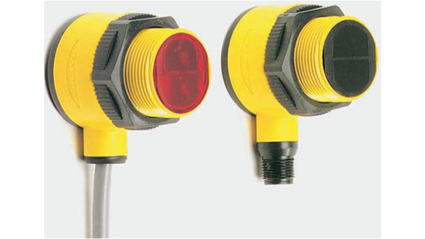 Banner Retroreflective Photoelectric Sensor, Barrel Sensor, 50 mm → 2 m Detection Range