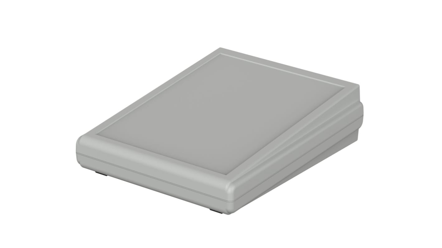 Caja de consola Bopla, serie Futura, de ABS de color Gris claro, con frontal inclinado, 170 x 132 x 44.9mm