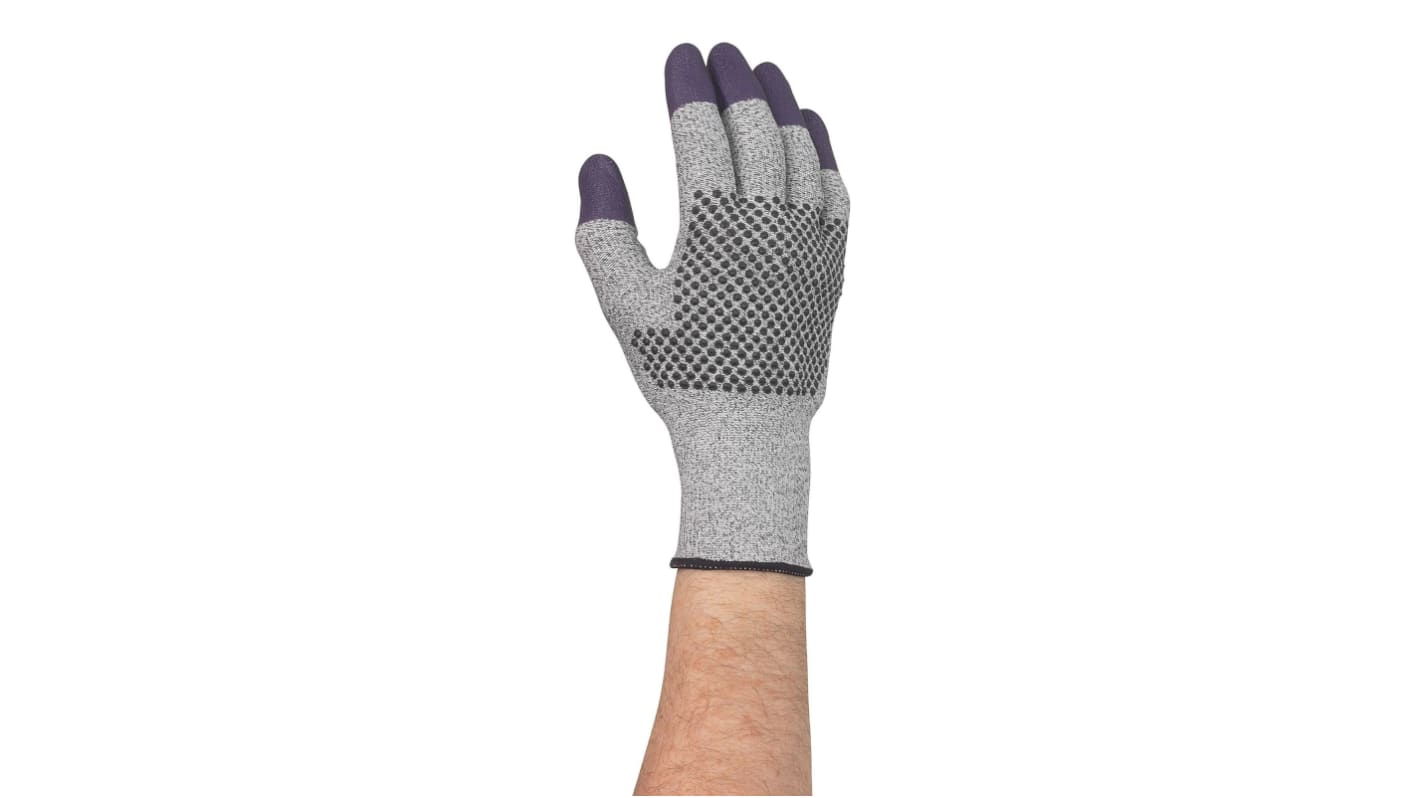 Kimberly Clark G60 Grey HPPE Cut Resistant Gloves, Size 7, Nitrile Coating