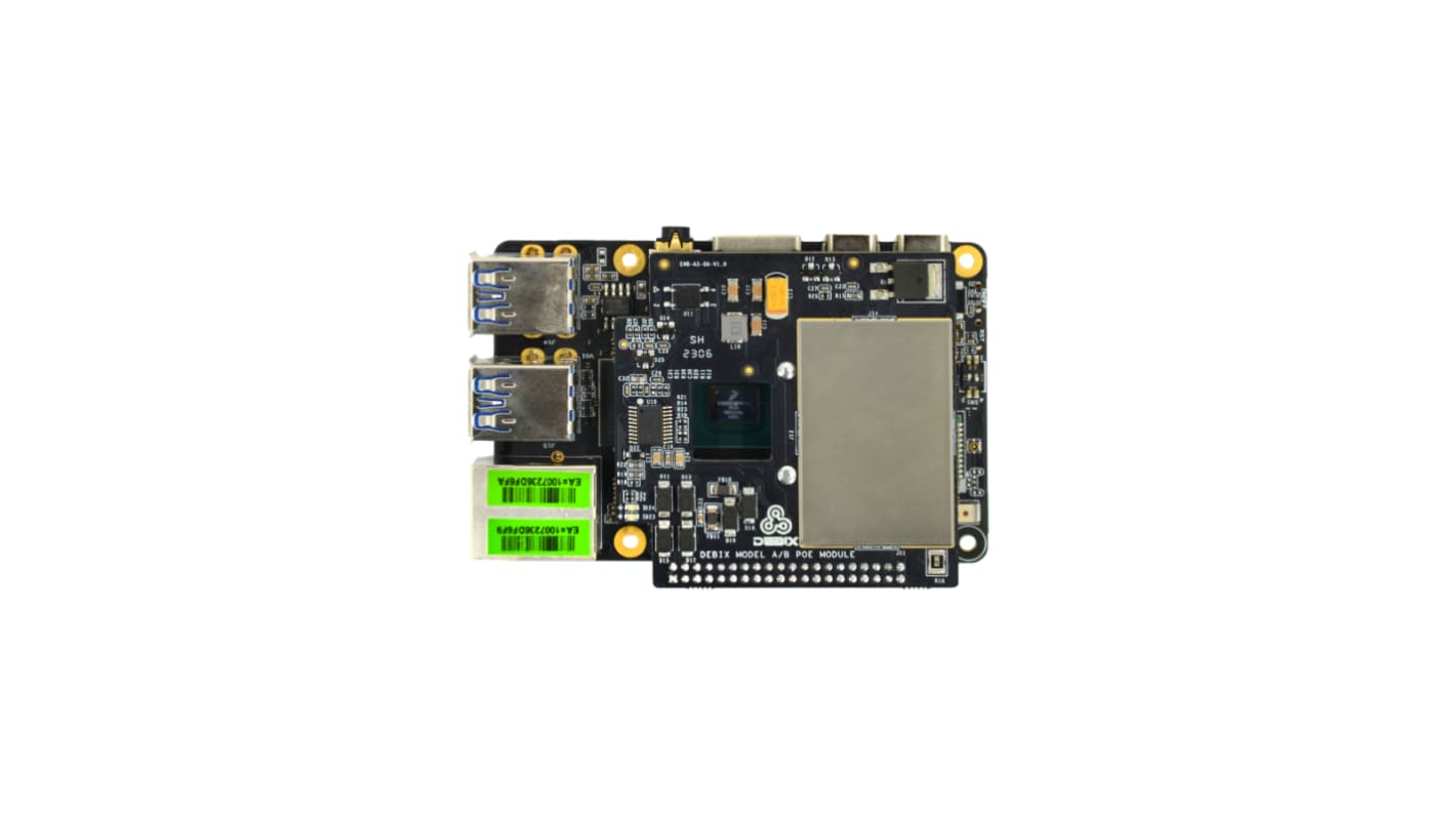 Módulo PoE para placa SBC Polyhex EMB-AS-06, para DEBIX modelo A, B, SE y Ordenadores de placa única C