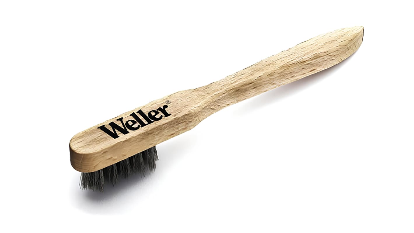 Weller Wood Stainless Steel Wire Brush, For Desoldering, Electrical Equipment, Electronic Repair, Soldering