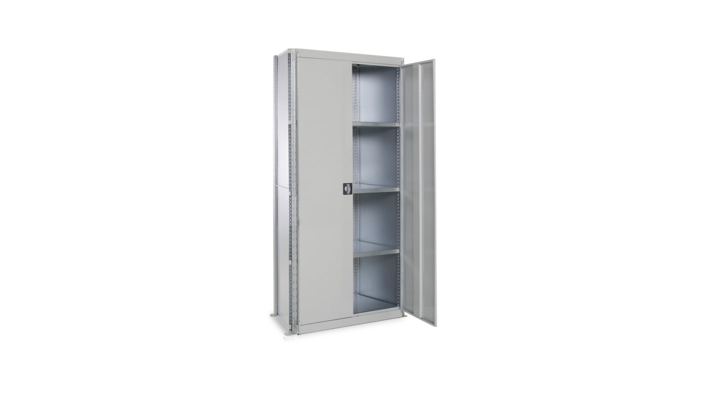 Manorga Galvanised 4 Shelf Modular Shelving Starter Bay, 2000mm x 1000mm, 400mm, 150kg Load