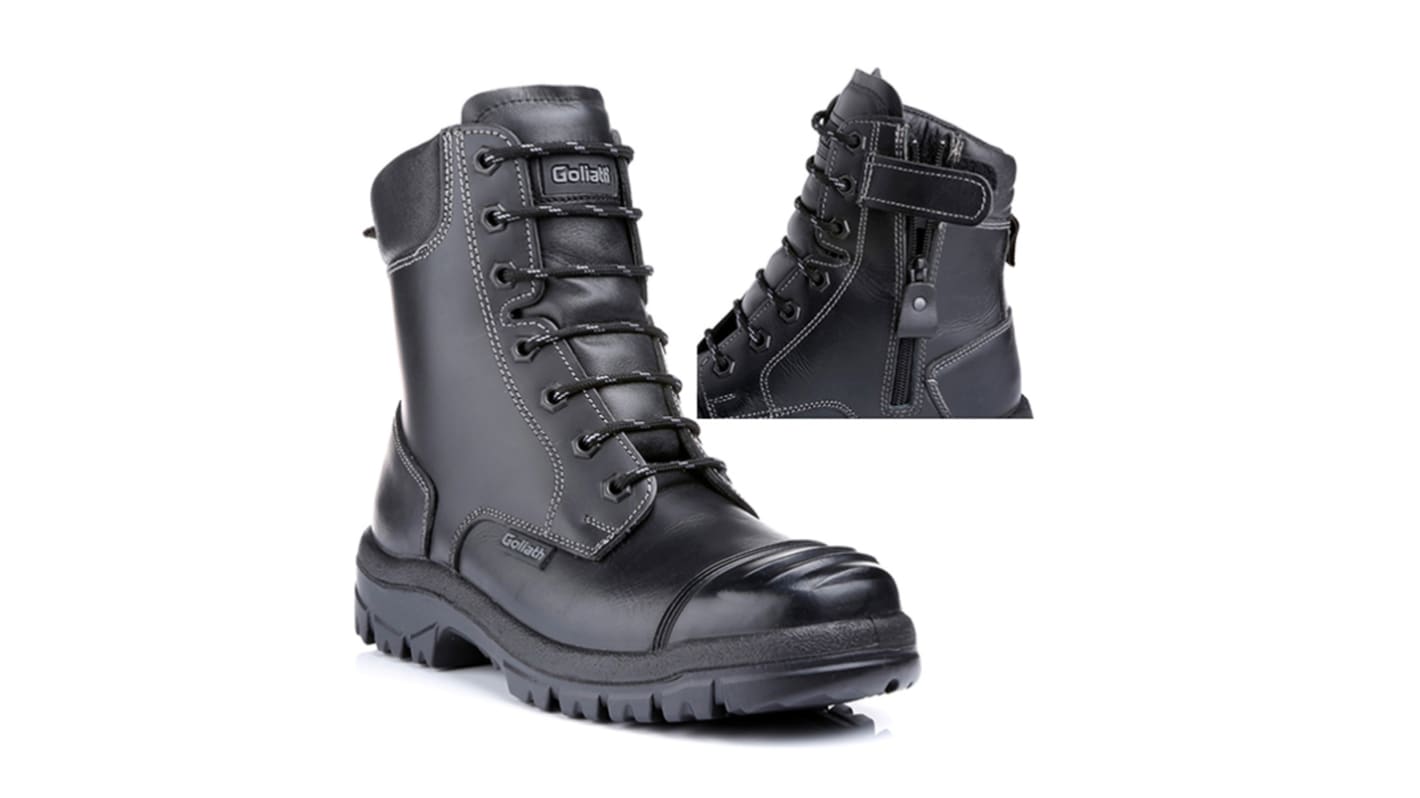 Goliath SDR15CSIZ Black Steel Toe Capped Unisex Safety Boot, UK 7, EU 41