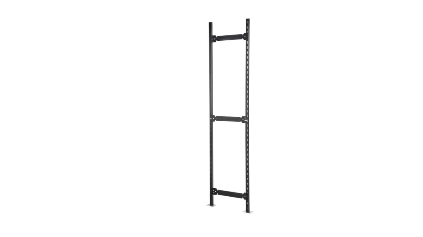 023374SF/BLK Toprax Black 4 Shelf Steel Long Span Shelving System, 2000mm x 1780mm, 400mm RS
