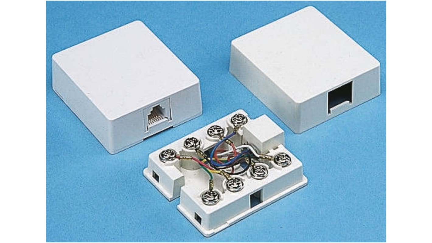 Telephone Equipment Adapter, Surface Mount Socket