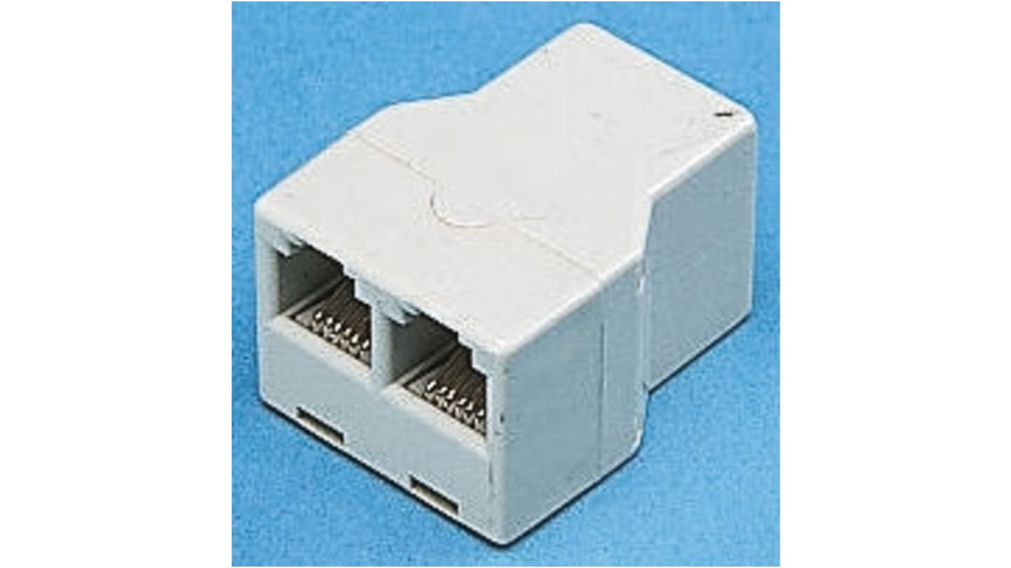 Telephone Equipment Dual Adapter, Three Way Coupler