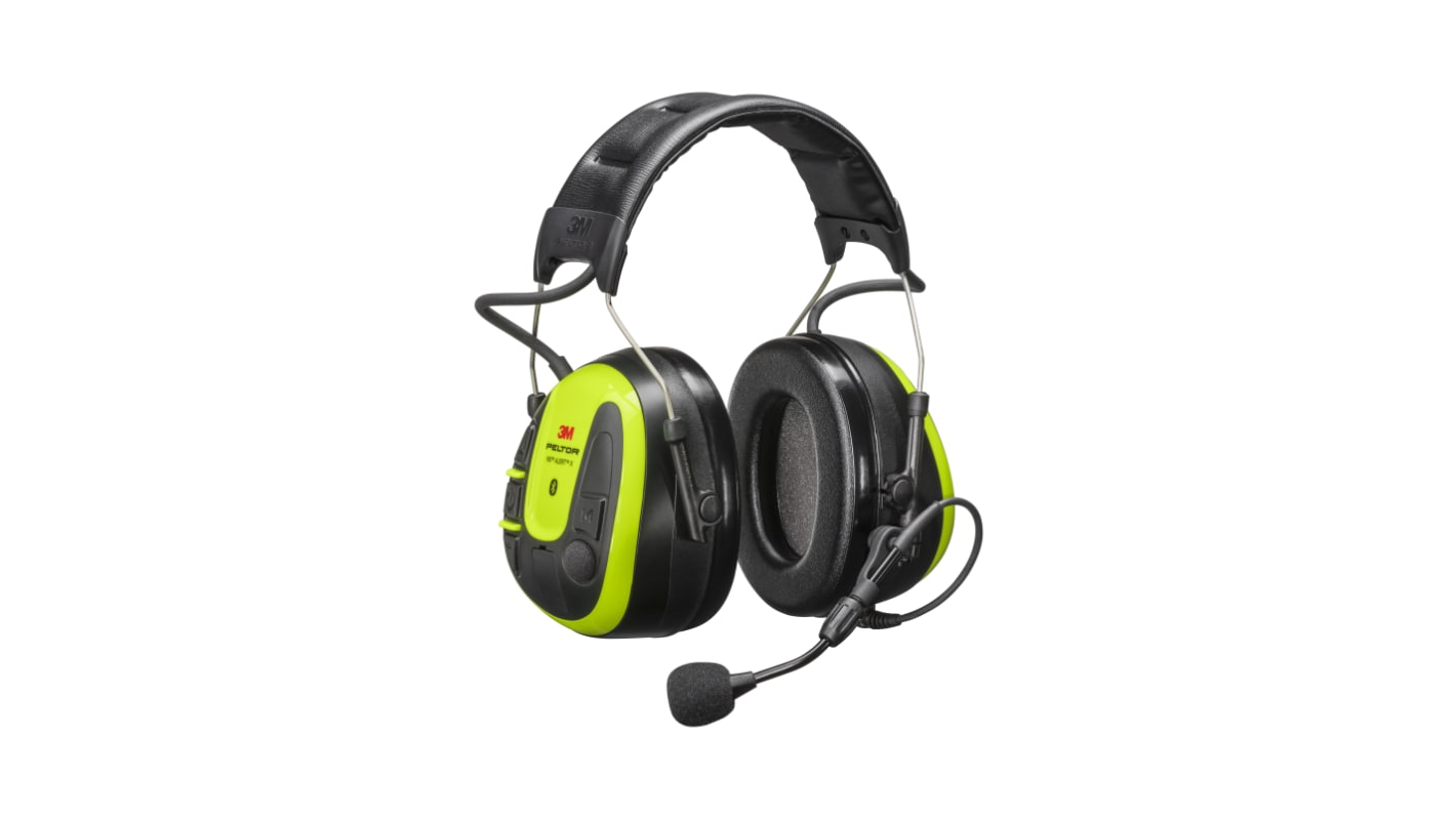 Casque antibruit électronique 3M série WS ALERT X Serre-tête Noir/Jaune