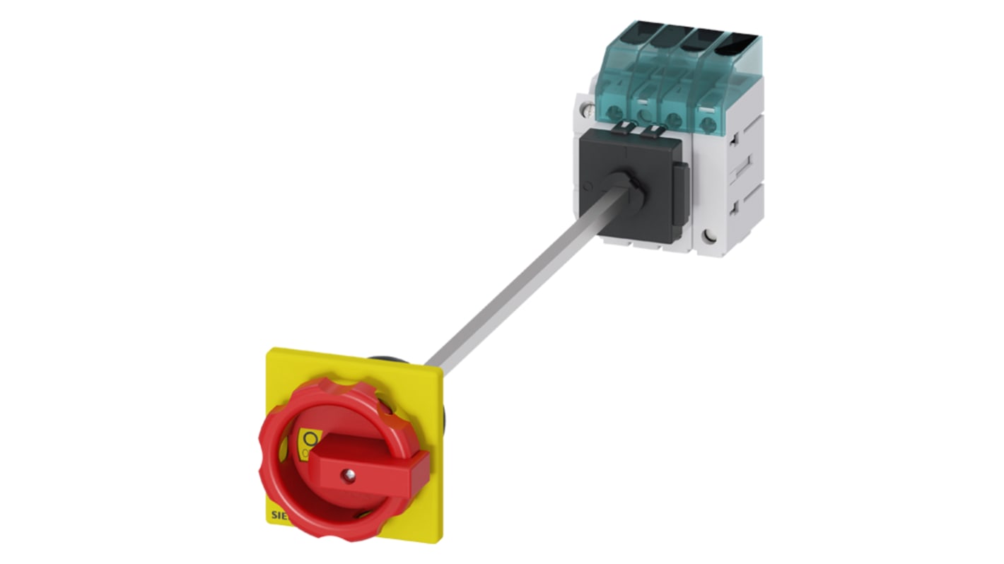 Siemens 3 Pole DIN Rail Isolator Switch - 63A Maximum Current, 22kW Power Rating, IP65