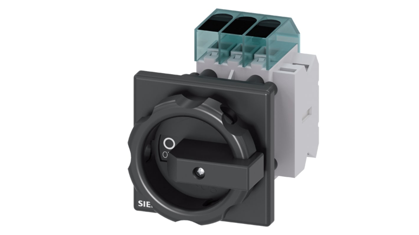 Siemens 3 Pole DIN Rail Isolator Switch - 63A Maximum Current, 22kW Power Rating, IP65