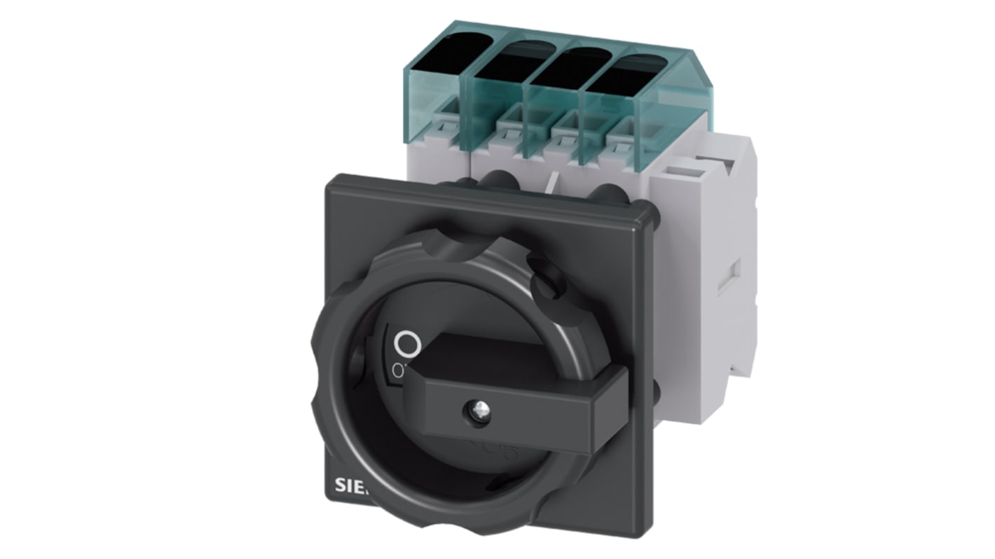 Siemens 3 Pole DIN Rail Isolator Switch - 63A Maximum Current, 22kW Power Rating, IP65